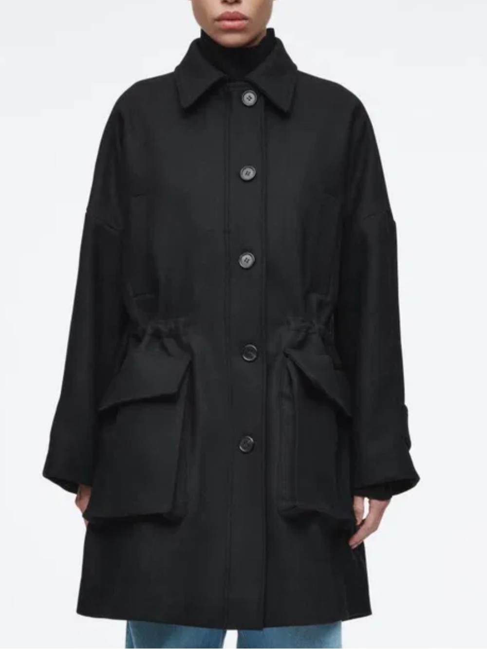 Oversized Wool Workwear Coat